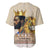 Lion Black King Baseball Jersey African Heritage