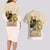 Lion Black King Couples Matching Long Sleeve Bodycon Dress and Hawaiian Shirt African Heritage