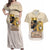 Lion Black King Couples Matching Off Shoulder Maxi Dress and Hawaiian Shirt African Heritage - Wonder Print Shop