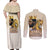 Lion Black King Couples Matching Off Shoulder Maxi Dress and Long Sleeve Button Shirt African Heritage - Wonder Print Shop