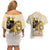 Lion Black King Couples Matching Off Shoulder Short Dress and Hawaiian Shirt African Heritage