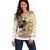 Lion Black King Off Shoulder Sweater African Heritage