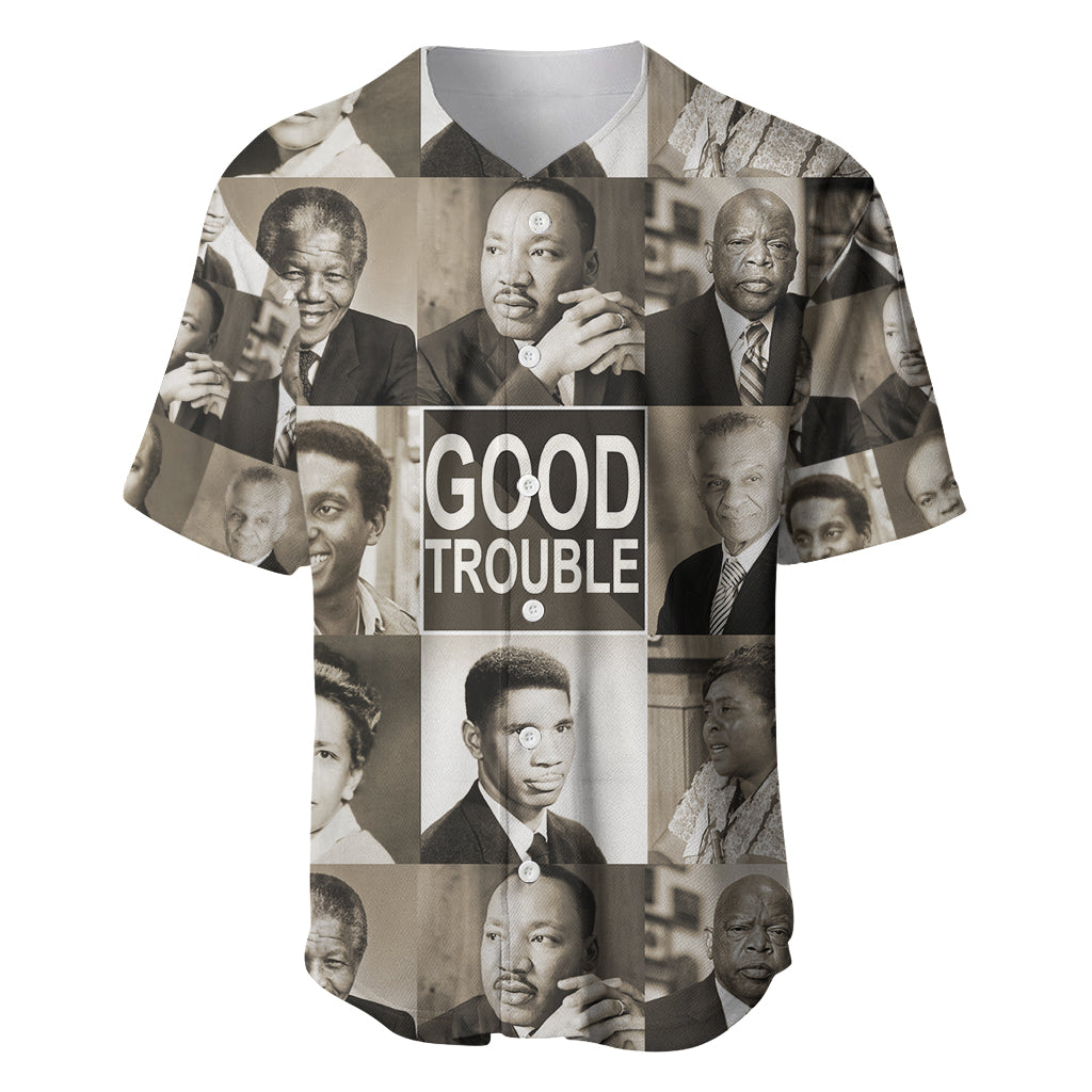 Good Trouble Baseball Jersey Civil Rights Leaders - Wonder Print Shop