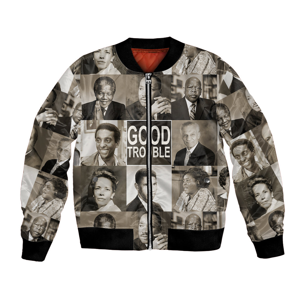 Good Trouble Bomber Jacket Civil Rights Leaders - Wonder Print Shop