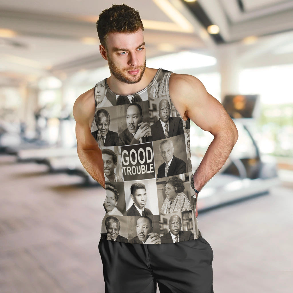 Good Trouble Men Tank Top Civil Rights Leaders - Wonder Print Shop