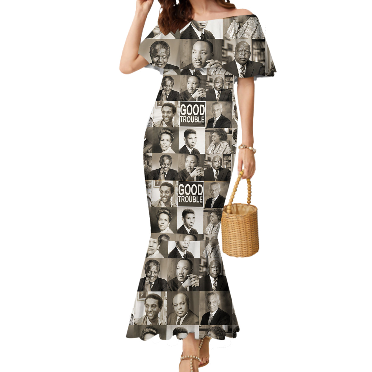 Good Trouble Mermaid Dress Civil Rights Leaders - Wonder Print Shop