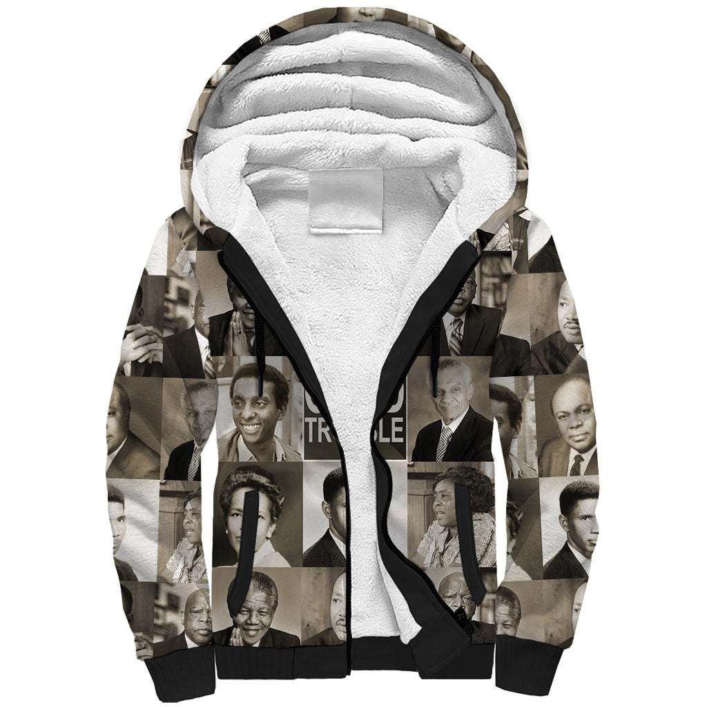 Good Trouble Sherpa Hoodie Civil Rights Leaders - Wonder Print Shop