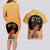 Personalized African Black Women Couples Matching Long Sleeve Bodycon Dress and Hawaiian Shirt She Who Kneels Before God