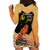 Personalized African Black Women Hoodie Dress She Who Kneels Before God