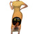 Personalized African Black Women Short Sleeve Bodycon Dress She Who Kneels Before God