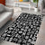 Mix Adinkra Area Rug Black Pattern - Wonder Print Shop