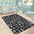 Mix Adinkra Area Rug Black Pattern - Wonder Print Shop