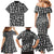 Mix Adinkra Family Matching Mermaid Dress and Hawaiian Shirt Black Pattern - Wonder Print Shop