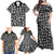 Mix Adinkra Family Matching Off Shoulder Maxi Dress and Hawaiian Shirt Black Pattern - Wonder Print Shop