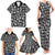 Mix Adinkra Family Matching Tank Maxi Dress and Hawaiian Shirt Black Pattern - Wonder Print Shop