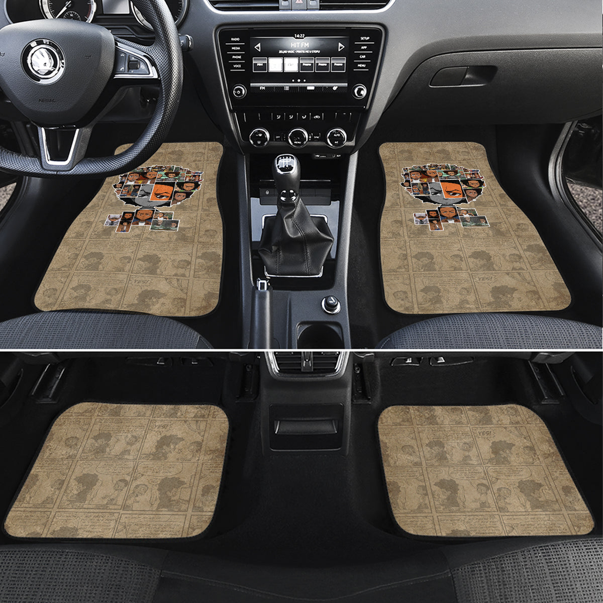 Huey Freeman Car Mats African American - Wonder Print Shop