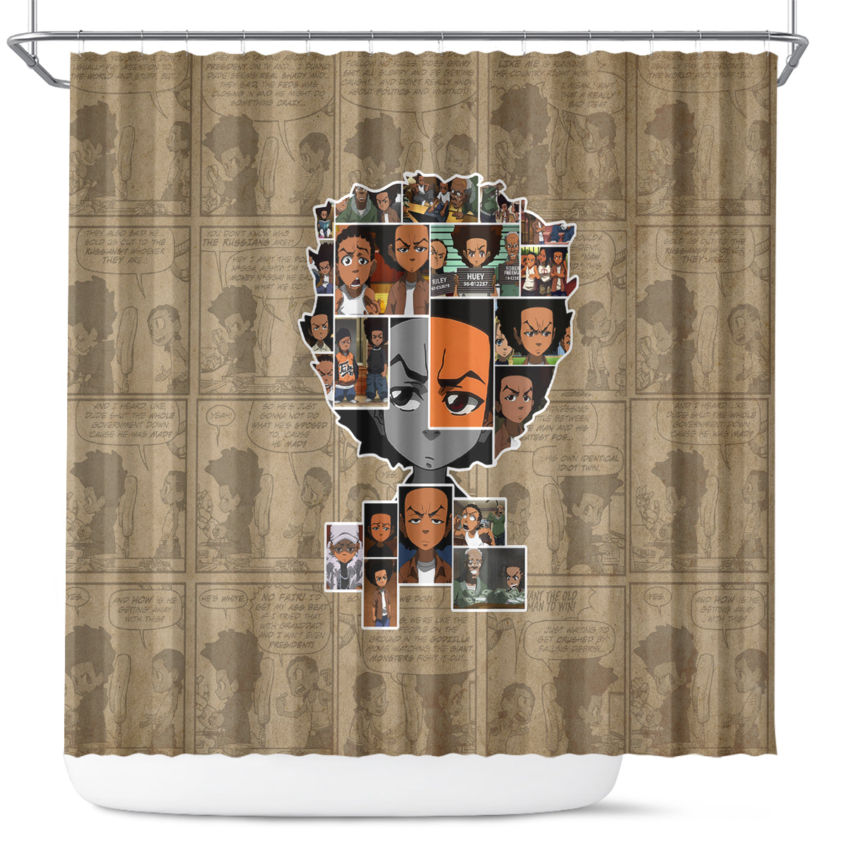 Huey Freeman Shower Curtain African American