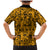 Culture Adinkra Family Matching Mermaid Dress and Hawaiian Shirt West African Yellow Art - Wonder Print Shop