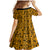 Culture Adinkra Family Matching Mermaid Dress and Hawaiian Shirt West African Yellow Art - Wonder Print Shop