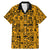 Culture Adinkra Family Matching Mermaid Dress and Hawaiian Shirt West African Yellow Art - Wonder Print Shop