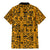 Culture Adinkra Family Matching Mermaid Dress and Hawaiian Shirt West African Yellow Art - Wonder Print Shop