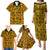 Culture Adinkra Family Matching Puletasi and Hawaiian Shirt West African Yellow Art - Wonder Print Shop