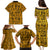 Culture Adinkra Family Matching Puletasi and Hawaiian Shirt West African Yellow Art - Wonder Print Shop