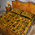 Culture Adinkra Quilt Bed Set West African Yellow Art