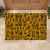 Culture Adinkra Rubber Doormat West African Yellow Art