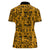 Culture Adinkra Women Polo Shirt West African Yellow Art