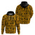 Culture Adinkra Zip Hoodie West African Yellow Art - Wonder Print Shop