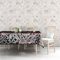 Blood Flows to Valhalla Tablecloth Viking Longship Nordic Knotwork - Dark Mythology