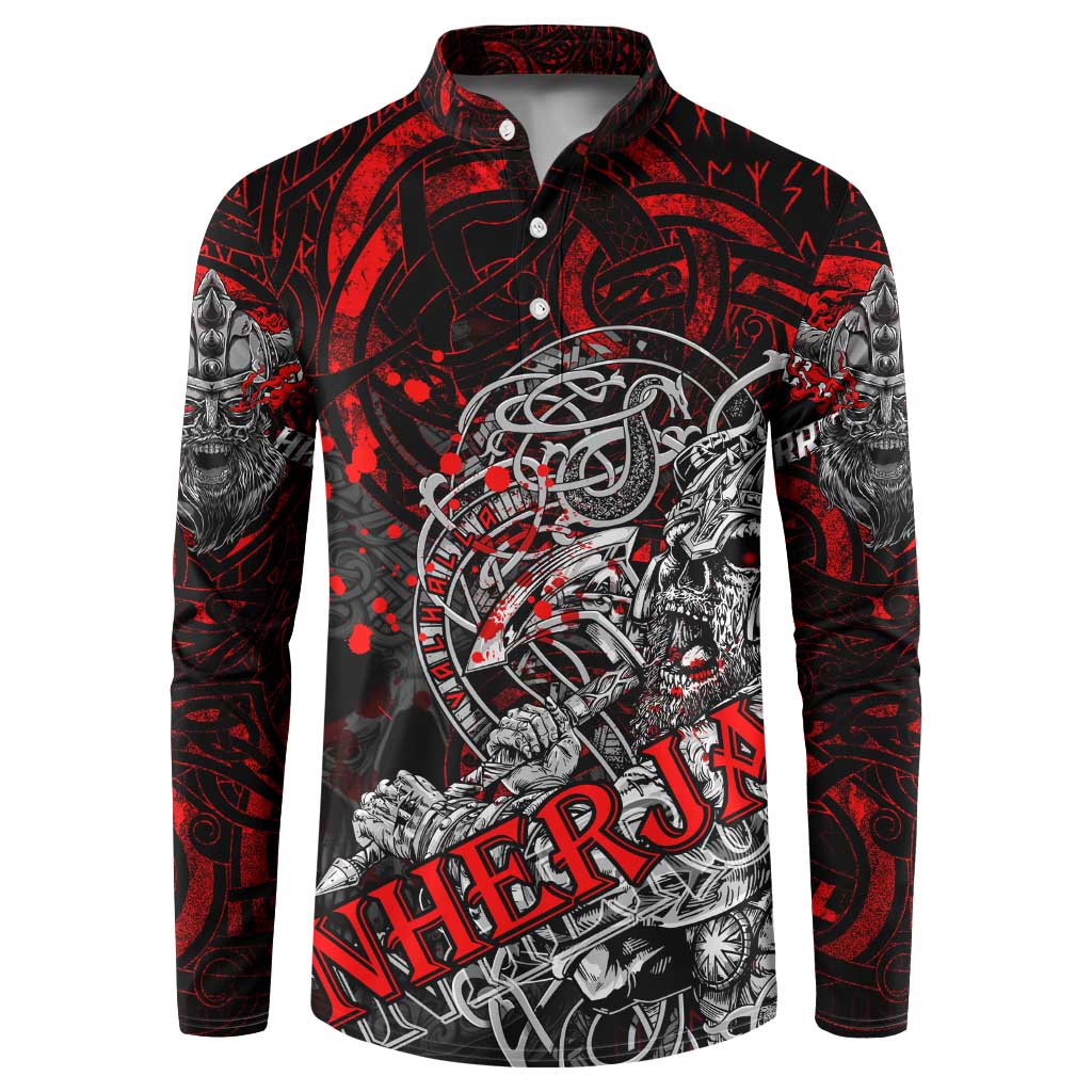 Einherjar Valhalla Button Sweatshirt Viking Warrior Rage Style
