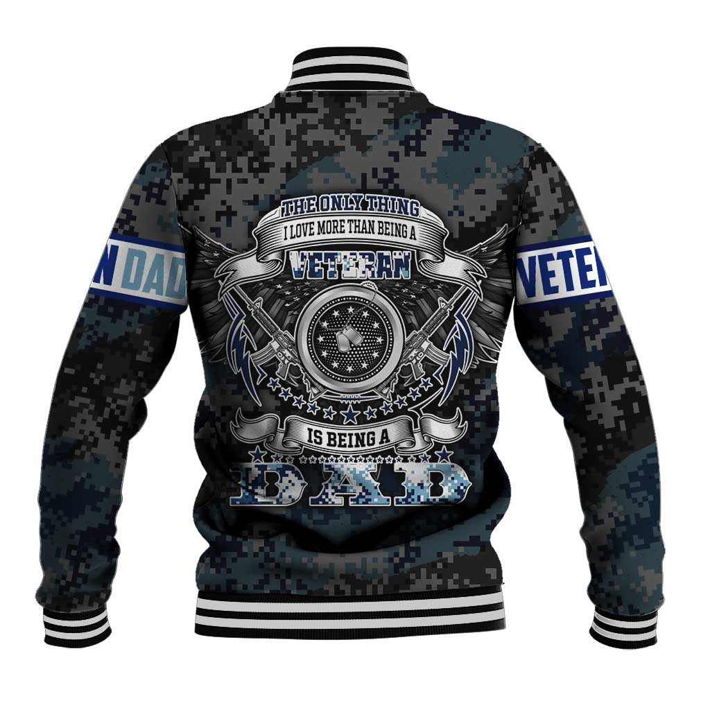 Veteran Hero Protector Husband Daddy Baseball Jacket Veteran Fathers Day