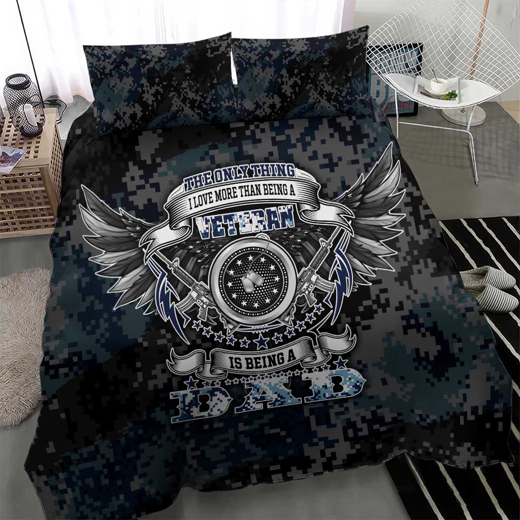 Veteran Hero Protector Husband Daddy Bedding Set Veteran Fathers Day