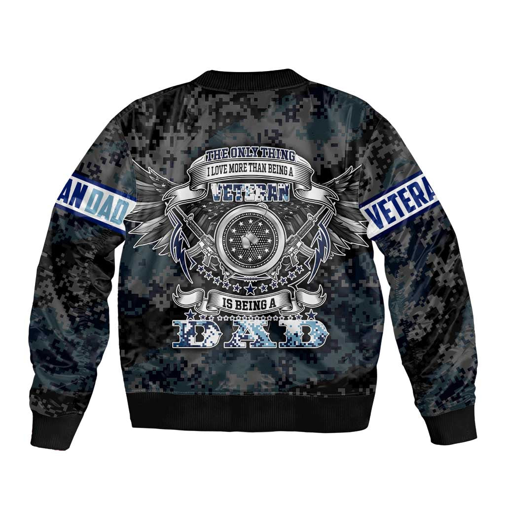 Veteran Hero Protector Husband Daddy Bomber Jacket Veteran Fathers Day