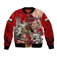 Hungary Bomber Jacket Crowned with History Guarded by Angels