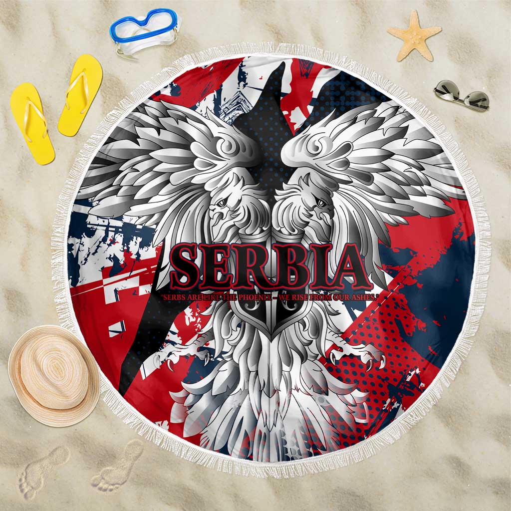 Serbia Beach Blanket Like the Phoenix – Rising from Ashes with Pride and Power