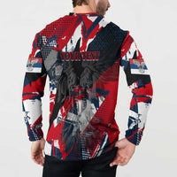 Serbia Button Sweatshirt Like the Phoenix – Rising from Ashes with Pride and Power