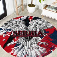 Serbia Round Carpet Like the Phoenix – Rising from Ashes with Pride and Power