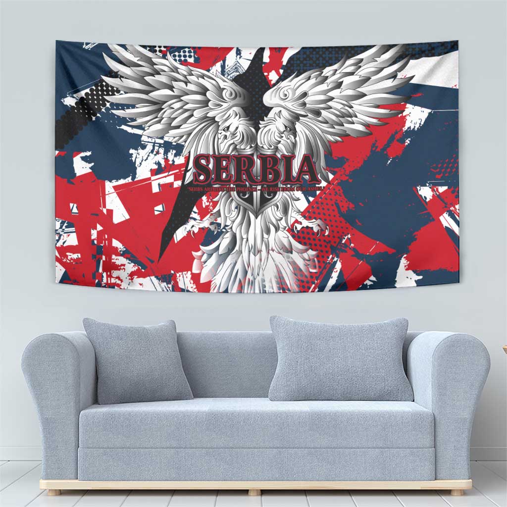 Serbia Tapestry Like the Phoenix – Rising from Ashes with Pride and Power