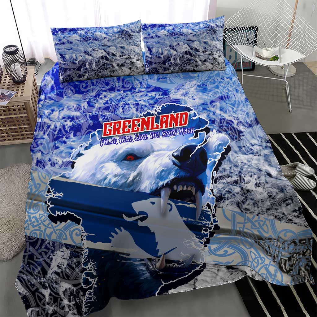 Greenland Bedding Set Polar Bear Power You Snow Much