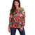 Festival Memories Skull Off Shoulder Sweater - Wonder Print Shop