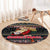 Serbia Round Carpet Merry Christmas Family and Friends DT02