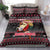 Trinidad and Tobago Bedding Set Merry Christmas Family and Friends - Wonder Print Shop