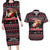 Trinidad and Tobago Couples Matching Long Sleeve Bodycon Dress and Hawaiian Shirt Merry Christmas Family and Friends - Wonder Print Shop