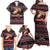 Trinidad and Tobago Family Matching Off Shoulder Maxi Dress and Hawaiian Shirt Merry Christmas Family and Friends - Wonder Print Shop