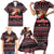 Trinidad and Tobago Family Matching Short Sleeve Bodycon Dress and Hawaiian Shirt Merry Christmas Family and Friends - Wonder Print Shop