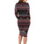 Trinidad and Tobago Long Sleeve Bodycon Dress Merry Christmas Family and Friends - Wonder Print Shop