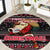 Trinidad and Tobago Round Carpet Merry Christmas Family and Friends